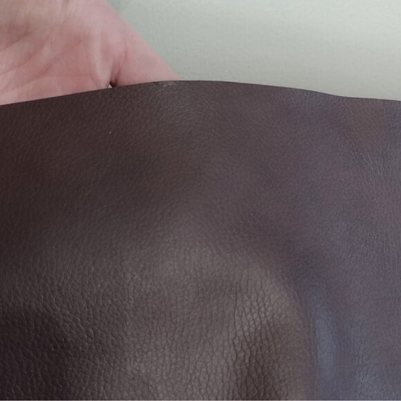 Brown Faux Leather Vinyl Pleather Upholstery Fabric 1.72 Yds X 58" Wide - Picture 5 of 6